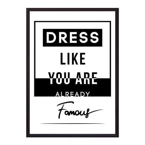 Постер в рамке Famous 50х70 см