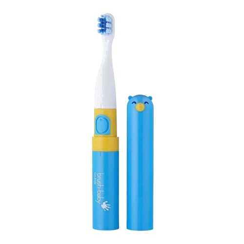 Детская электрическая зубная щетка Brush-baby Go-Kidz от 3-х лет синяя