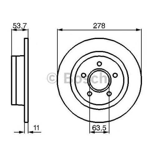 Тормозной диск Bosch 0986479070