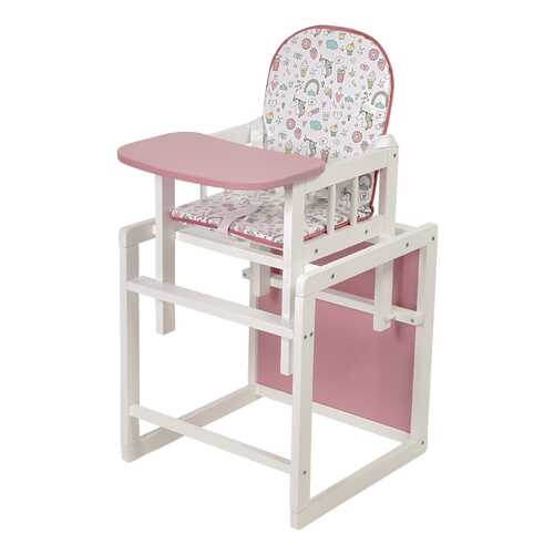 Стул детский трансформируемый Polini kids 255 Единорог Сладости белый/розовый