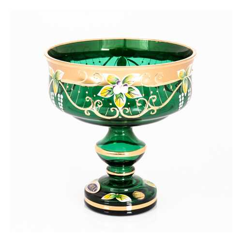 Конфетница Зеленая Bohemia Star Crystal 16 см