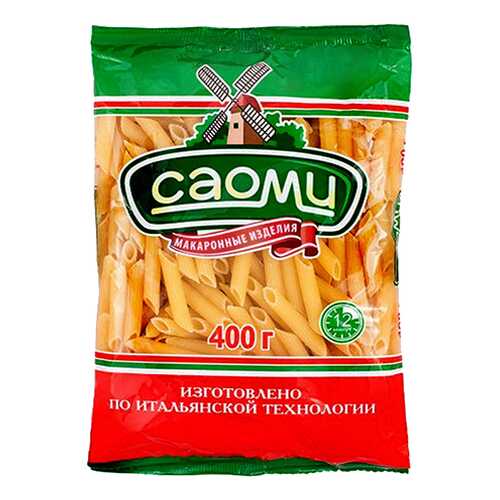 Макароны Саоми перья рифленые 400 г