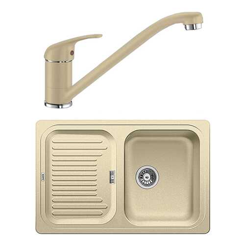 Комплект Blanco мойка CLASSIC 45 S 521312 шампань + смеситель DARAS 517726 шампань