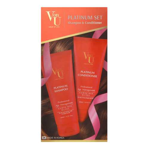 Набор средств для волос Von U Platinum Set Shampoo & Conditioner 2x200 мл