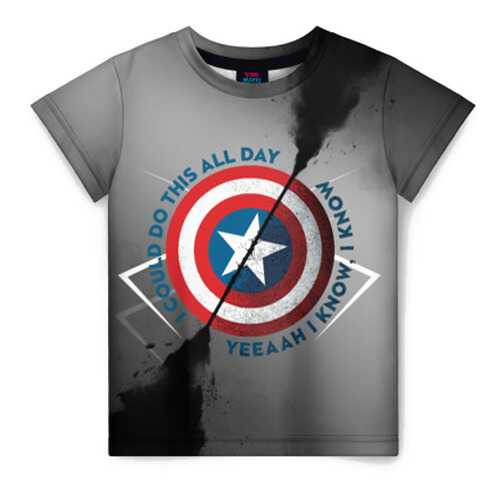 Детская футболка ВсеМайки 3D Capitan America, размер 104