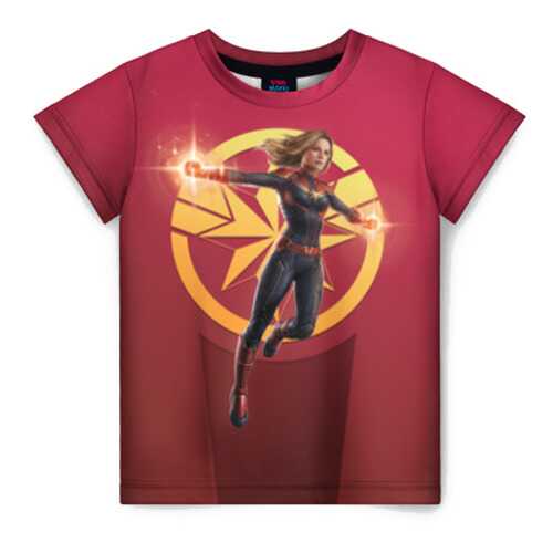 Детская футболка ВсеМайки 3D Captain Marvel, р. 122