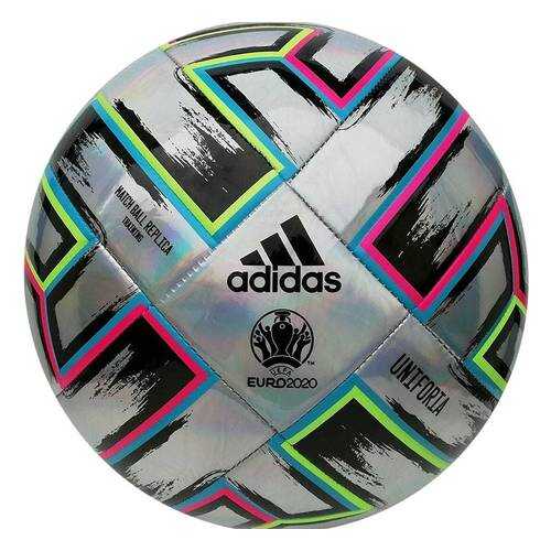 Мяч футбольный Adidas Uniforia Training, 5, серебристый, тренировочный, машинная сшивка