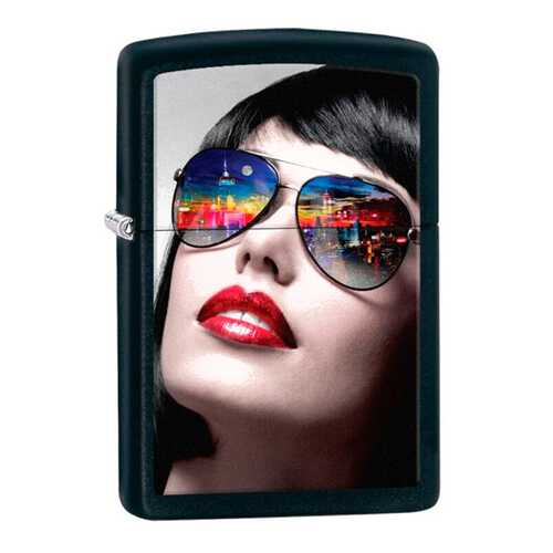 Зажигалка Zippo Reflective Sunglasses Black Matte