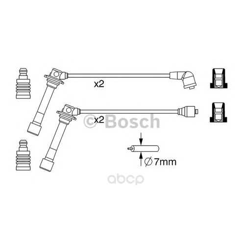 Комплект высоковольтных проводов Bosch 0986357241