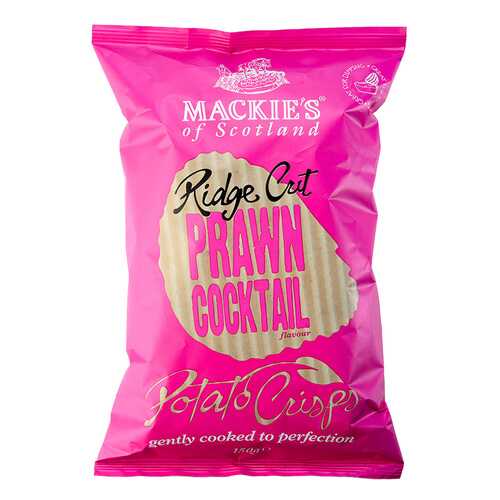 Чипсы картофельные Mackie's рифленые с креветками 150 г