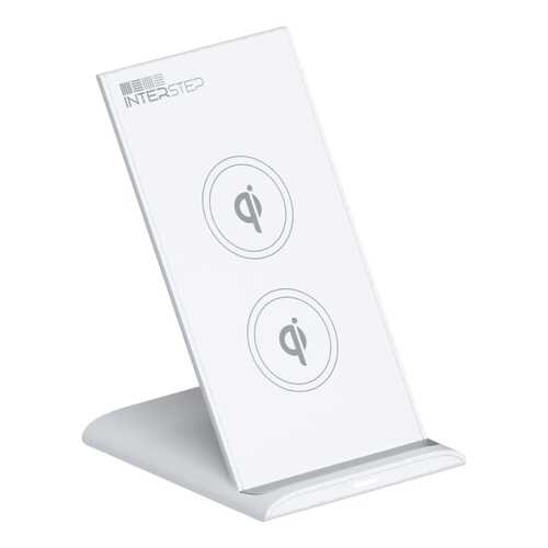 Беспроводное зарядное устройство InterStep Qi WCH-2C White (IS-TC-WCH2C10Qi-WHTB201)