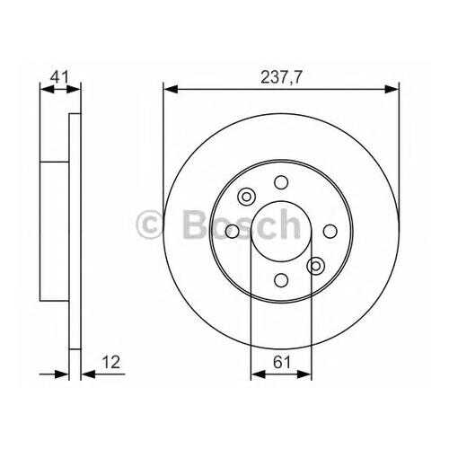 Тормозной диск Bosch 0986479S45