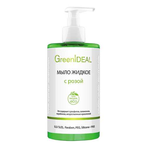 Жидкое мыло GreenIdeal С розой 450 мл