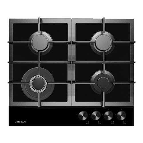 Встраиваемая варочная панель газовая AVEX HM 6044 B Black