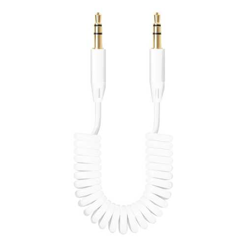 Аудиокабель Jack 3.5 - Jack 3.5 Deppa 72156, витой, 1.2 м, белый