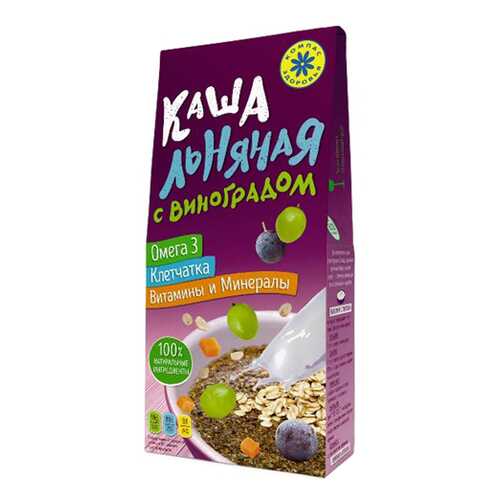 Каша Льняная с виноградом Компас здоровья 250 г
