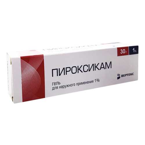 Пироксикам-Верте гель 1% туба 30 г
