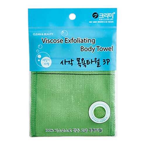 Мочалка для тела Sungbo Cleamy Viscose Squared Bath Towel