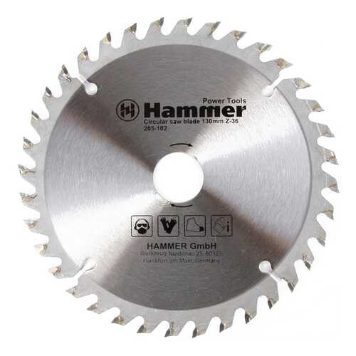 Диск по дереву для дисковых пил Hammer Flex 205-102 CSB WD (30652)