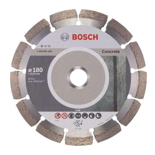 Круг отрезной алмазный Bosch Concrete 180x22.23мм (2608602199)