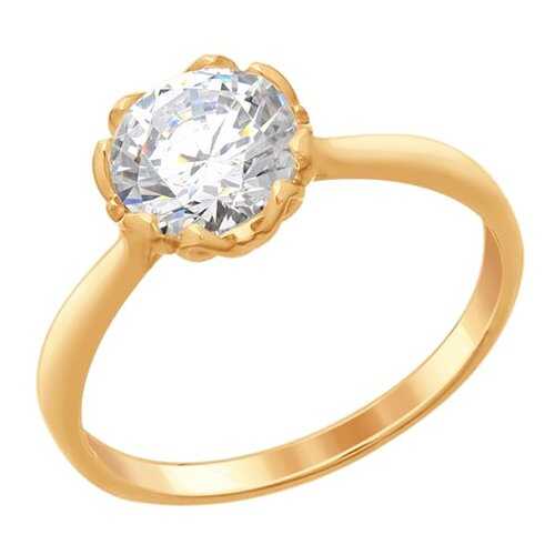 Кольцо женское SOKOLOV из серебра со Swarovski Zirconia 89010102 р.18