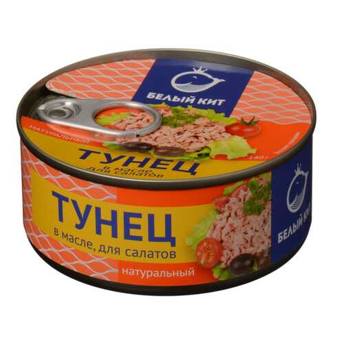 Тунец Белый кит для салатов в масле 140 г
