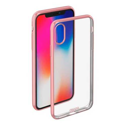 Чехол Deppa Gel Plus Case матовый для Apple iPhone X Rose gold