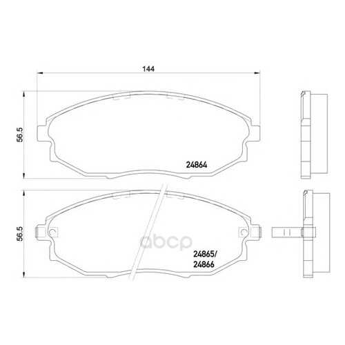 Колодки тормозные дисковые, комплект Hella 8DB355014-931