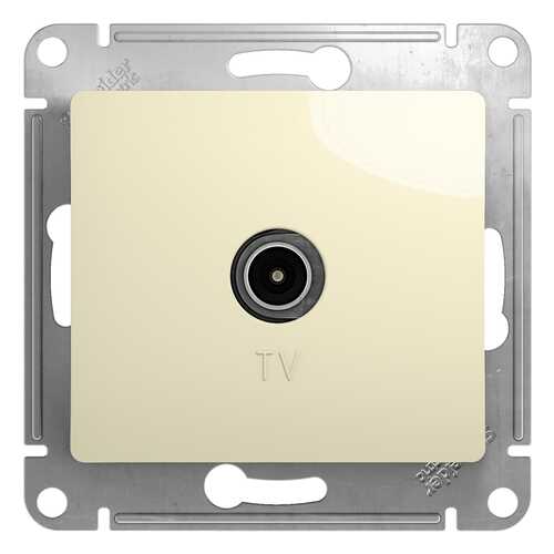 Механизм TV розетки СП Schneider Electric Glossa, проходная, 4DB, бежевая