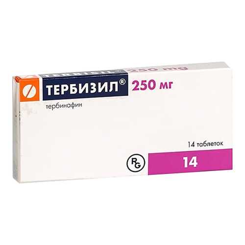 Тербизил таблетки 250 мг 14 шт.