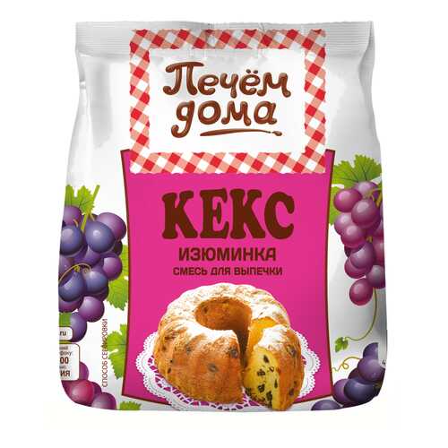 Смесь для выпечки Печем дома кекс изюминка 400 г