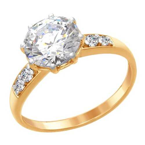 Кольцо женское SOKOLOV из серебра со Swarovski Zirconia 89010085 р.16