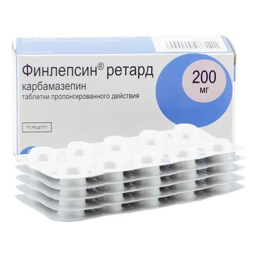 Финлепсин ретард таблетки 200 мг 50 шт.
