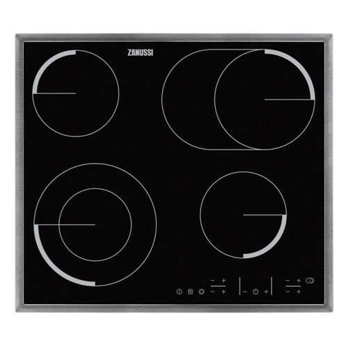 Встраиваемая варочная панель электрическая Zanussi CPZ6466KX Black