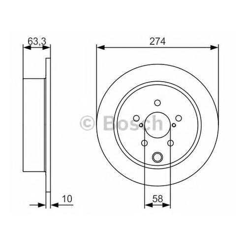 Тормозной диск Bosch 0986479634