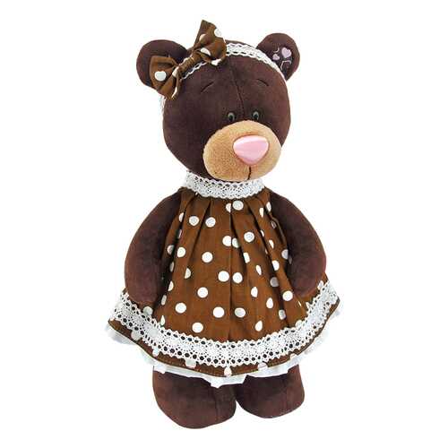 Мягкая игрушка Orange Toys Медведь milk стоячая в платье в горох 30 см М5052/30