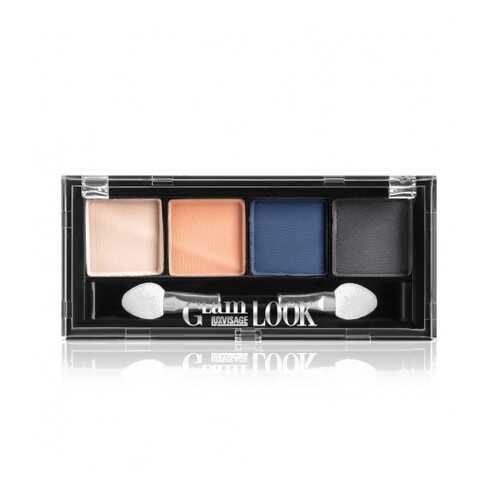 Тени для век LuxVisage Glam Look 4х цветные матовые №3 Небесная