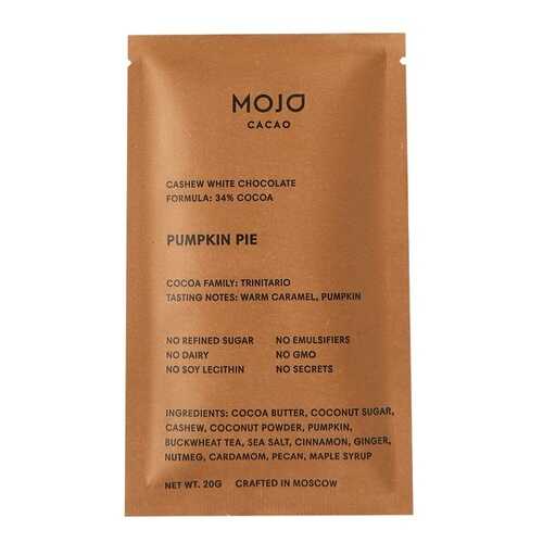 Шоколад Mojo Pumpkin pie белый с кешью и пряной тыквой 20 г