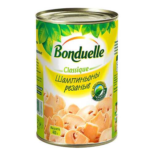 Шампиньоны Bonduelle резаные 400 г