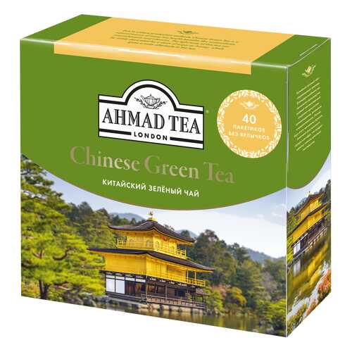 Чай зеленый Ahmad Tea китайский 40 пакетиков