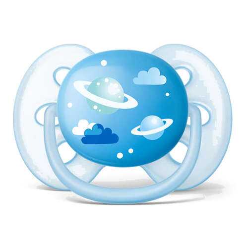 Пустышка Philips Avent Ultra Soft SCF52812 Космос 1 шт 6-18 мес. для мальчика