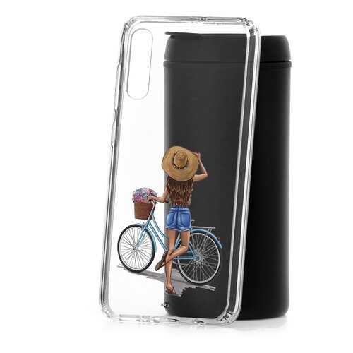 Чехол Samsung Galaxy A70 2019 Kruche Print Велосипедная прогулка