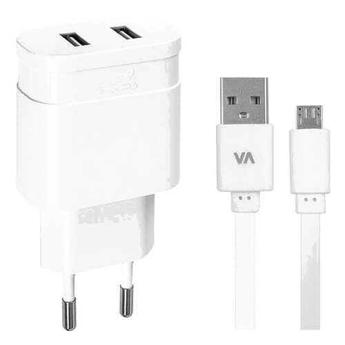 Сетевое зарядное устройство RivaCase Rivapower 2 USB 2,4A White