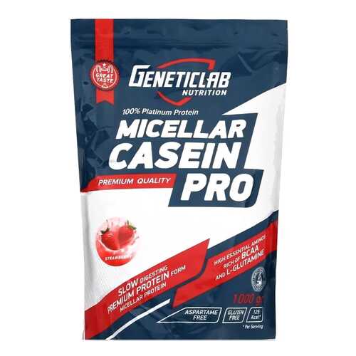 Протеин GeneticLab Nutrition Micellar Casein Pro 1000 г Strawberry