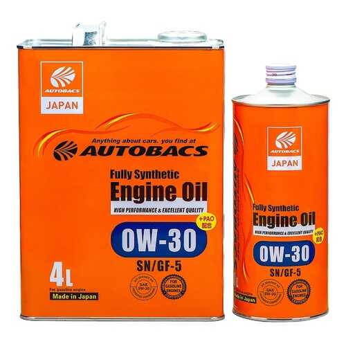 Моторное масло AUTOBACS FS 5W40 SN/CF (комплект)