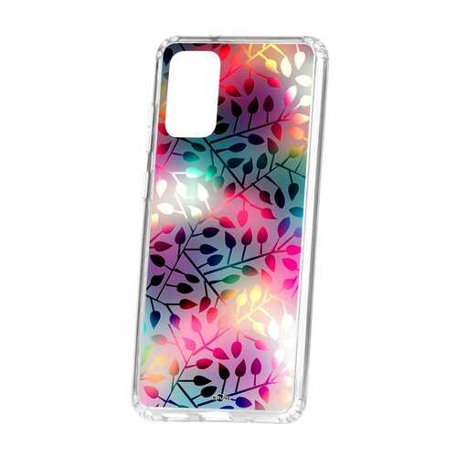 Чехол Kruche Samsung Galaxy S20 Plus Print Цветные листья