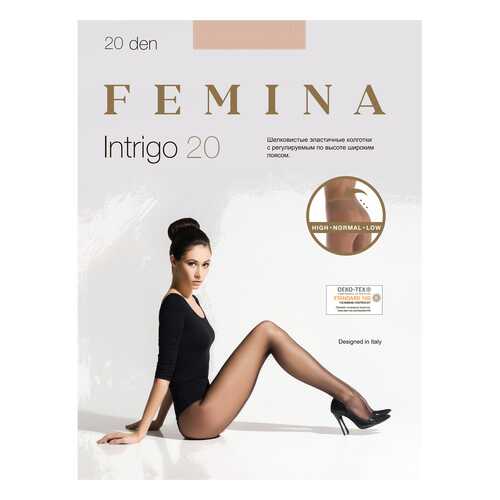Колготки женские FEMINA INTRIGO 20 бежевые 4 (L)
