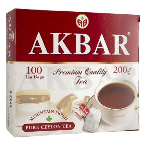 Чай черный Akbar цейлонский 100 пакетиков