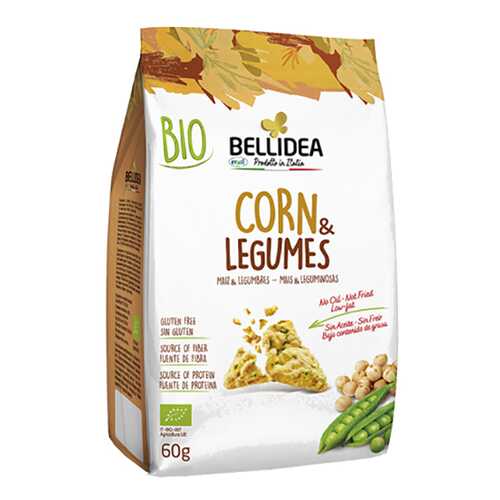 Снеки кукурузные Riso Scotti c бобами 60 г