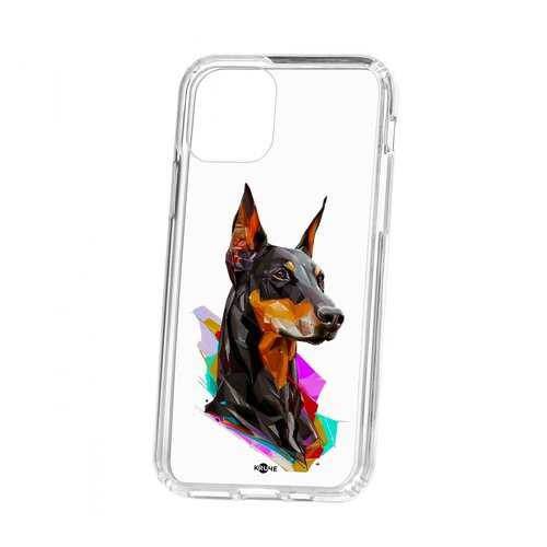 Чехол Apple iPhone 11 Pro Kruche Print Доберман